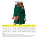 thumbnail image 5 of Vestido de línea A, manga larga abombada, cordón, cuello en V, cintura, vestido informal adelgazante para verano, 5 of 6