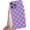 Purple, variant on Cute Checkered Case for iPhone 13 Pro Max 6.7'', Checkerboard Lattice Pattern Print Design Funda Aesthetic Soft TPU Silicone Shockproof Full Camera Protective Cover for Women Girl - Purple