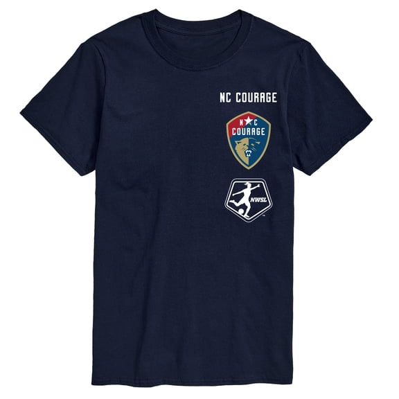 National Women's Soccer League - NC Courage Stacked Logos Short Sleeve Graphic T-Shirt