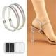 thumbnail image 1 of Correas elásticas con diamantes de imitación para tacones altos, accesorios antideslizantes ajustables para tacones, sandalias y zapatos de tacón, 1 par con almohadillas adhesivas., 1 of 1