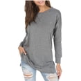 thumbnail image 4 of Haute Edition Women's Colorblock and Solid Spring Crewneck Raglan Tee With Plus, 4 of 5