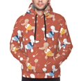 thumbnail image 2 of Bingfone Cute Poodle Dog Men's Drawstring Hoodie Long Sleeve Pocket Sweatshirts-Small, 2 of 6