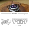 thumbnail image 4 of Soporte de rejilla para estufa de alcohol de acero inoxidable con forma de cruz para exteriores, 1, 4 of 5