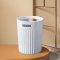 thumbnail image 5 of Wdhugt 1 Pack Small Trash Can for Bathroom - 3 Gallon/12-Liter Wastebasket, Round Plastic Garbage Container Bin Kitchen Large Plastic Trash Bucket for Bedroom Office, 5 of 7