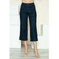 thumbnail image 6 of BOTTOM Full Size Side Seam Braid Detail Crop Wide Leg Jeans, 6 of 11