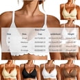thumbnail image 3 of Bras for Women No UnderwireGJC Baeitkot Women's Solid Color Push-up Breathable Adjustable Shoulder Strap Bra, 3 of 5