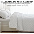thumbnail image 3 of Amorosa Edredón Acolchada Doble Vista Ligera para Todo el Año Tela Suave Cómoda Máquina King Blanco-275*240cm, 3 of 5