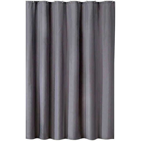 Shower Curtain | Solid Color Thickened Polyester Fabric | Waterproof Bathroom & Door Curtain with Metal Grommets
