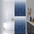 thumbnail image 3 of Sun Blocking Glass Window Film, Navy Blue Ice Hockey Window Privacy Film Frosted, Winter Sports Ball Games Ombre Reusable Windows Privacy Sticker for Home Decor, Nursery, 23.6 x 78.7 Inches, 3 of 9