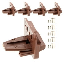 Zehuanyu 5 Sets Drawer Track Guide And Glide Replacement Kit For Dressers And Nightstands Plastic Center Mount Drawer Slide Hardware For Furniture Repair Brown