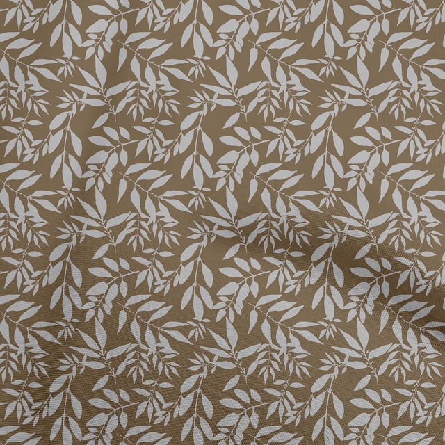 oneOone Viscose Chiffon Brown Fabric Floral Sewing Craft Projects Fabric Prints By Yard 42 Inch Wide-EE