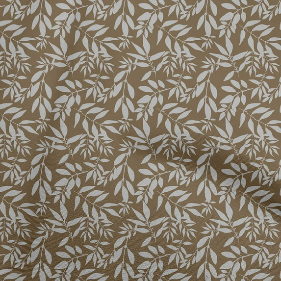oneOone Cotton Cambric Brown Fabric Floral Diy Clothing Quilting Fabric Print Fabric By Yard 42 Inch Wide-QO
