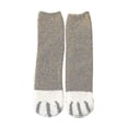 thumbnail image 3 of 6 Pairs Cat Paw Fluffy Socks Women Cat Socks Fuzzy Cosy Warm Slipper Socks Animal Bed Socks, 3 of 4