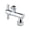 Silver, variant on Steel Shower Arm Extension with 360 Rotation General 0.5 Thread Connection Leakproof Bathroom Hardware Accessory
