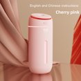thumbnail image 3 of Humidificador de aire Inteprter ABS luz de respiración ajustable 400ml Rosa Tipo 1, 3 of 6