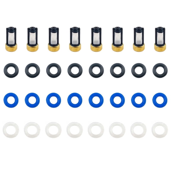 8X Fuel Injectors Rebuild Repair Kit 53032713AA Compatible with Dodges Jeeps  2003-2009 Chryslers with a 5.7l Hemi 5037479AC