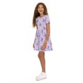 thumbnail image 5 of Stitch Girls Print Skater Dress with Short Sleeves, Sizes 4-12, 5 of 8
