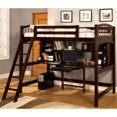 thumbnail image 1 of Bowery Hill Workstation Twin Loft Bed in Espresso, 1 of 1