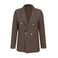 thumbnail image 6 of Women's Business Casual Blazer Solid Color Long Sleeve Lapel Pocket Open Front Office Jacket, 6 of 6