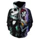 thumbnail image 1 of Sudaderas con capucha con estampado 3D de pesadilla de Halloween Jack y Sally de la película de terror de Anime, sudaderas informales a la moda para hombres y mujeres antes de Navidad, 1 of 4