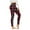 #1 Wine, variant on Luxalzxs Workout Leggings for Women High Waisted Butt Lifting Tummy Control Yoga Pants Plaid Print Stretch Fitness Tights