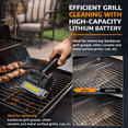 thumbnail image 6 of Cordless Electric Grill Brush, Stainless Steel Wire Roller Cleaning Brush, 2000mAh Rechargeable Outdoor BBQ Grill Cleaner with Gloves, 1 Brush Head, 6 of 10