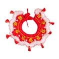 thumbnail image 2 of Collar de gato tejido a mano, accesorio para mascotas, decorativo, ajustable, tejido a mano. XS, 2 of 9