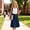 Navy, variant on QSAWXQZ Girls Midi Skirt Elastic Waist Uniform Skirt Solid a-lined Skirt 11-12Years