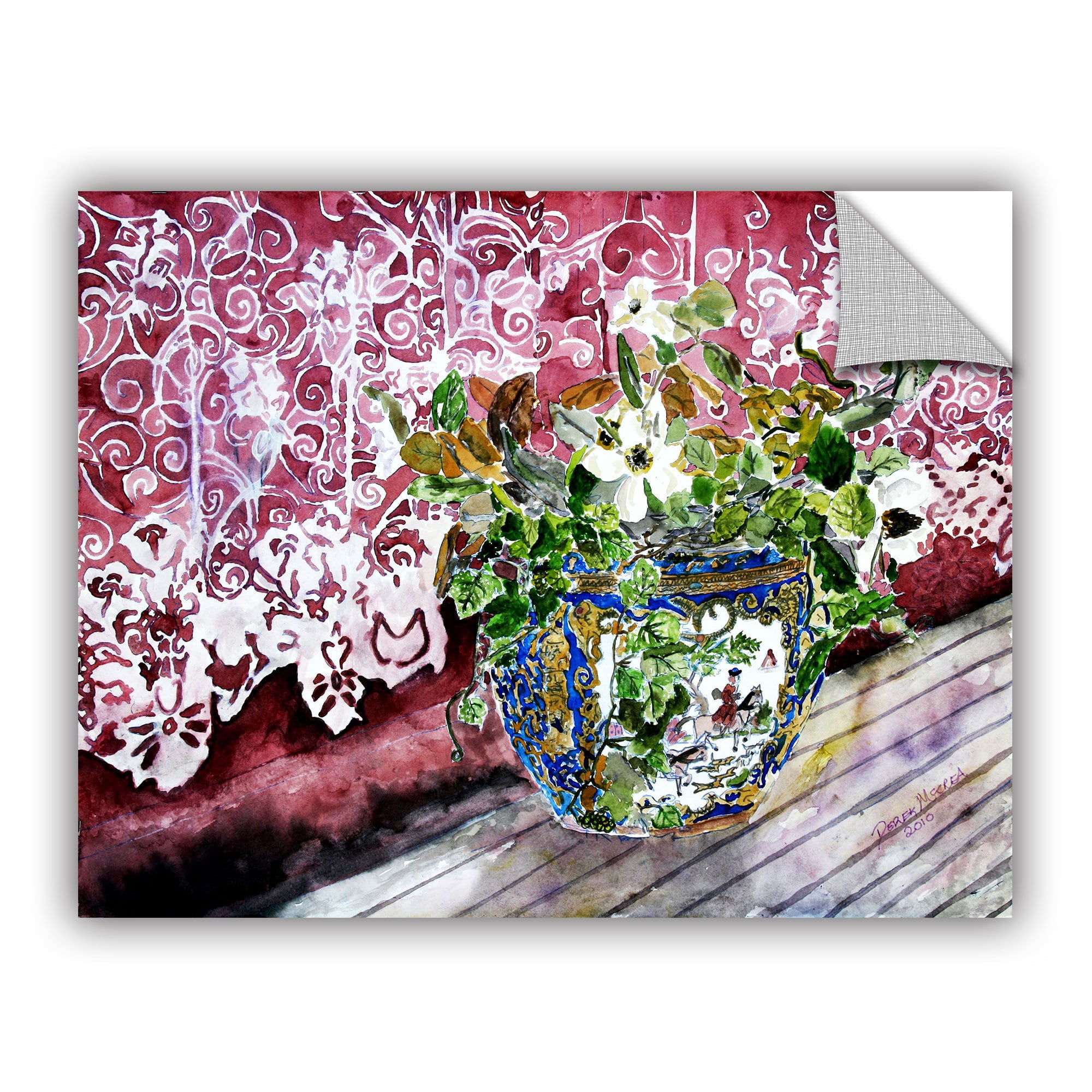 ArtAppealz Derek Mccrea "Still Life With Lace" Removable Wall Art