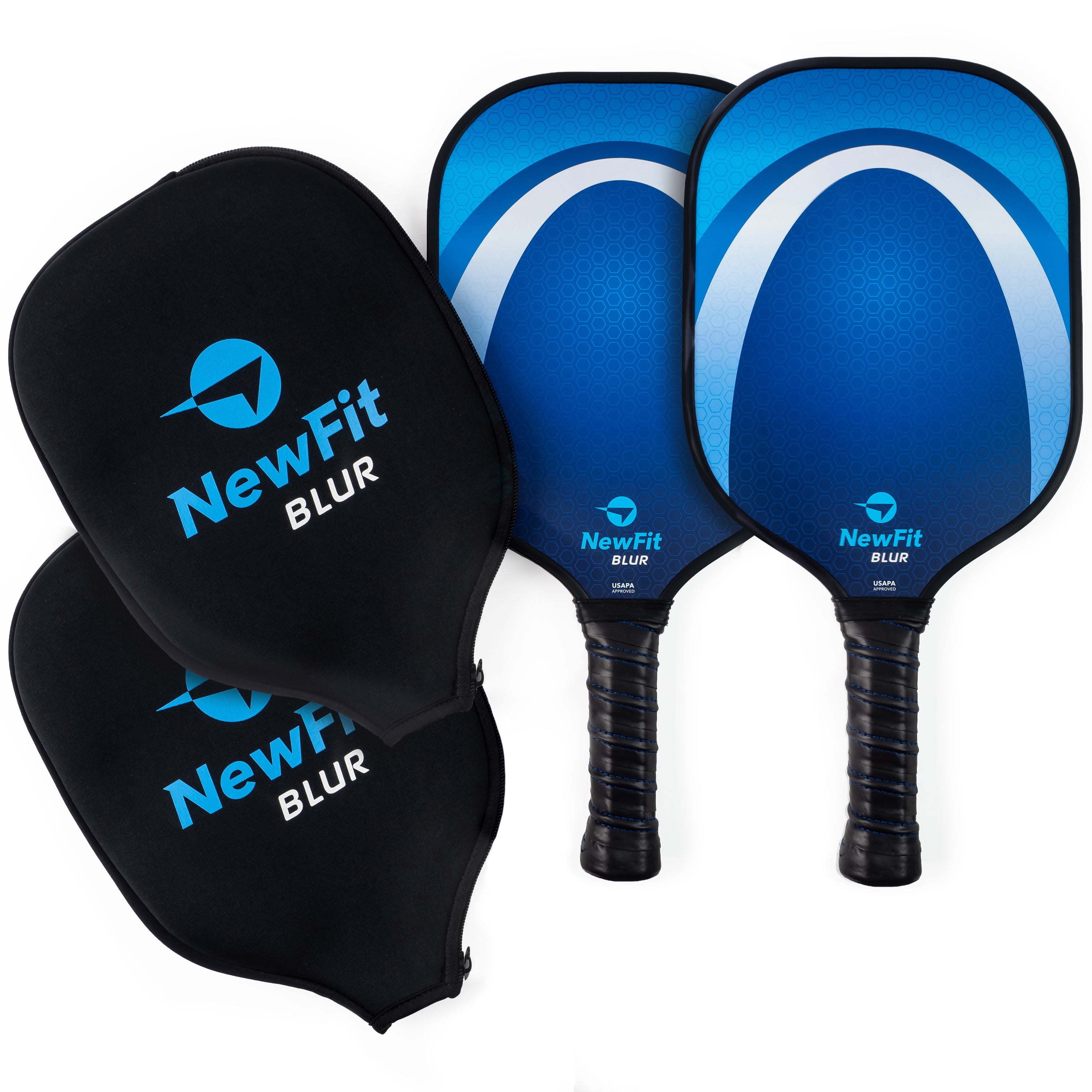 Durable Balls Overgrips Ultra Cushion Grip & Upgrade Racquet A11N SPORTS Covers A11N Premium Pickleball Paddle Set Graphite Face and Honeycombed Polymer Core Paddles Drawstring Bag 