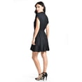 thumbnail image 3 of Vestido camisero con cintura elastica Roman Fashion /Juvenil, 24703 (Negro) negro M, 3 of 5