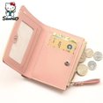 thumbnail image 3 of Sanrio-cartera de piel sintética con dibujos animados para mujer, tarjetero plegable con cremallera, compacta, regalo de cumpleaños, venta al por mayor, 3 of 4