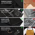 thumbnail image 2 of Leather Work Apron 24" X 36", ARCCAPTAIN Heat Flame Resistant Cowhide Blacksmith Aprons with 6 Tool Pockets for Welders Men Women, Adjustable M to XXXL-Black, 2 of 8