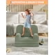 thumbnail image 4 of 2-in-1 convertible niños couch - teddy fleece fabric niños pequeños sofa chair, soft fold out couch lounger niños, comfy children's sofa cama playroom o nursery, green birthday gift, 4 of 7