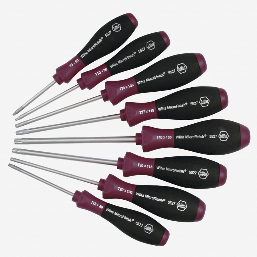 Wiha 52791 8 Piece Torx MicroFinish Screwdriver Set