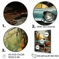 thumbnail image 3 of Designart "Symbolic Antique Car" Car Vintage Floater Framed Wall Art Living Room, 3 of 5