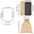 thumbnail image 3 of 1 Box 100pcs Burlap Drawstring Bags 5x7” Advent Calendar Bags Gift Bag Jute Packing Storage Linen Jewelry Pouches Wedding Favors Bag for Party Shower Birthday Christmas Jewelry DIY Craft Peru, 3 of 9