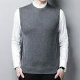 thumbnail image 1 of Mens Slim Fit Sweater Vest Knitted Tank Top Sleeveless Pullover Solid Color Top, 1 of 8