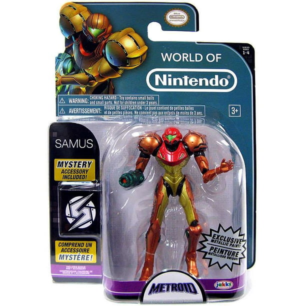 World Of Nintendo Metroid Samus Action Figure Metallic Paint Walmart Com Walmart Com
