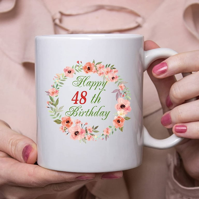 48th Birthday Gifts for Women Happy 48th Birthday with A Garland