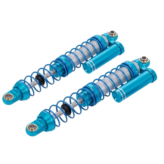 2pcs Metal Shock Absorber Spring Upgraded Accessories RC Toys Cars - 90mm Blue, 15x4x2.5cm