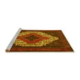 thumbnail image 2 of Ahgly Company Machine Washable Indoor Round Persian Yellow Traditional Area Rugs, 4' Round, 2 of 4