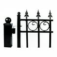 thumbnail image 5 of ALEKO Black Steel Gate Post 9' x 3.5" x 3.5" for Dual Swing Driveway Gates - Set of 2, 5 of 5