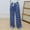 Blue, variant on Juslio Womens Sweat Pants Casual with Pockets Elastic Waist Cotton High Waist Wide Leg Pants Free Size