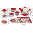 thumbnail image 3 of Saving Sale! Cameland Tea Party Set, Children Pretend Play Toy,Children's Home Simulation Tea Set, Tin Teapot, Tea Cup, Toy, Portable Gift Box Set, 3 of 3