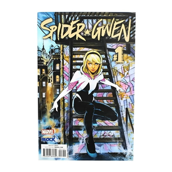 Nerd Block Marvel Spider-Gwen #1 Comic Book (Comic Block Variant Cover)