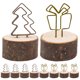 thumbnail image 1 of 10 clips de notas de mesa, clips de fotos con base de madera, clips de fotos con base de madera, clips para números de mesa, 1 of 7