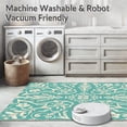thumbnail image 5 of ODIKA 2'x3' Machine Washable Non-Slip Area Rug, Art Nouveau Floral Vine Scroll Design with Elegant High Traffic Rug with Pad, Ivory, 533250, 5 of 8