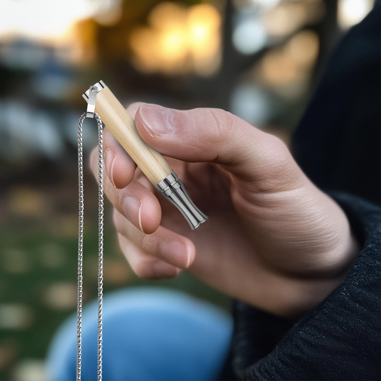 Breathing Necklace to Replace Bad Habit with 3 Packs Spearmint Refillable Pods, Habit Support Necklace for Stress Relief Sensory Fidget for Adults