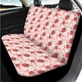 thumbnail image 3 of Uorisanigo Cute Strawberry Car Seat Covers Set 14 Pcs with Soft Anti-slip Cars Console Cover Steering Wheel Cover Auto Headrest Cover and Seat Belt Cover Cars Water Cup Coaster Fit Car SUV, 3 of 6